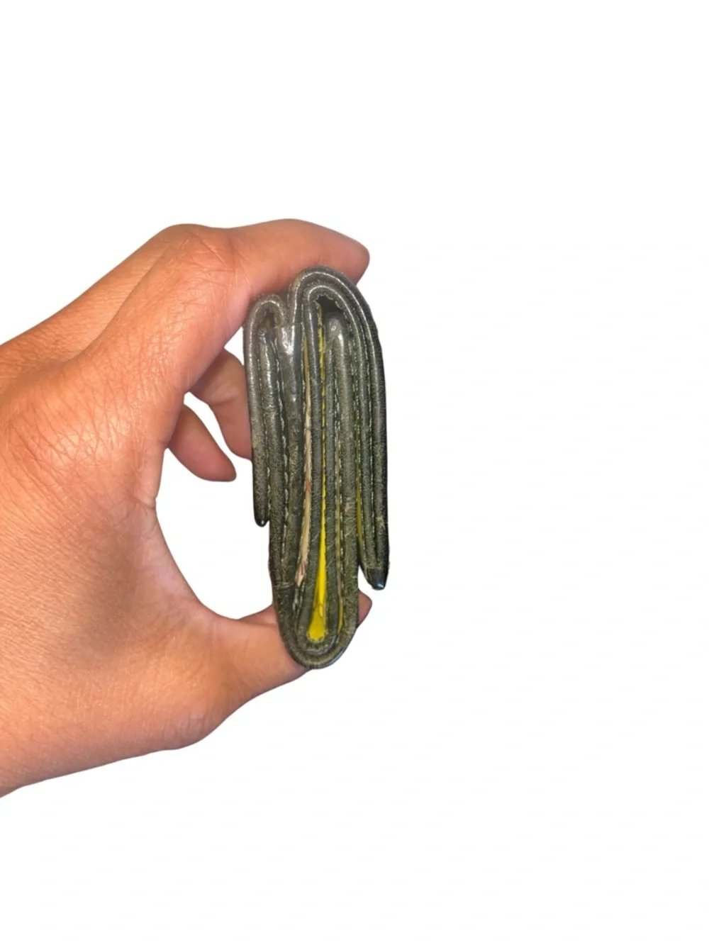 Coach Leatherware Black & Canvas Trifold Wallet - Picture 7 of 13